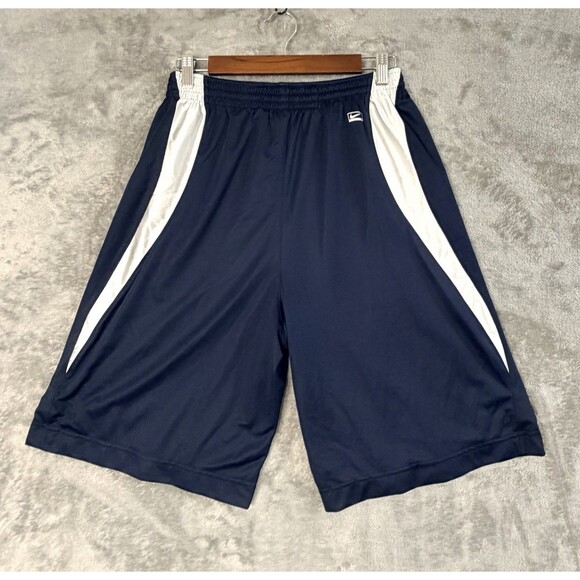 Nike Basketball Shorts Mens M Navy Blue Athletic Performance Training Swoosh - Picture 3 of 10